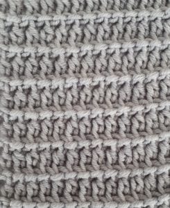 Tunisian double crochet reverse stitch