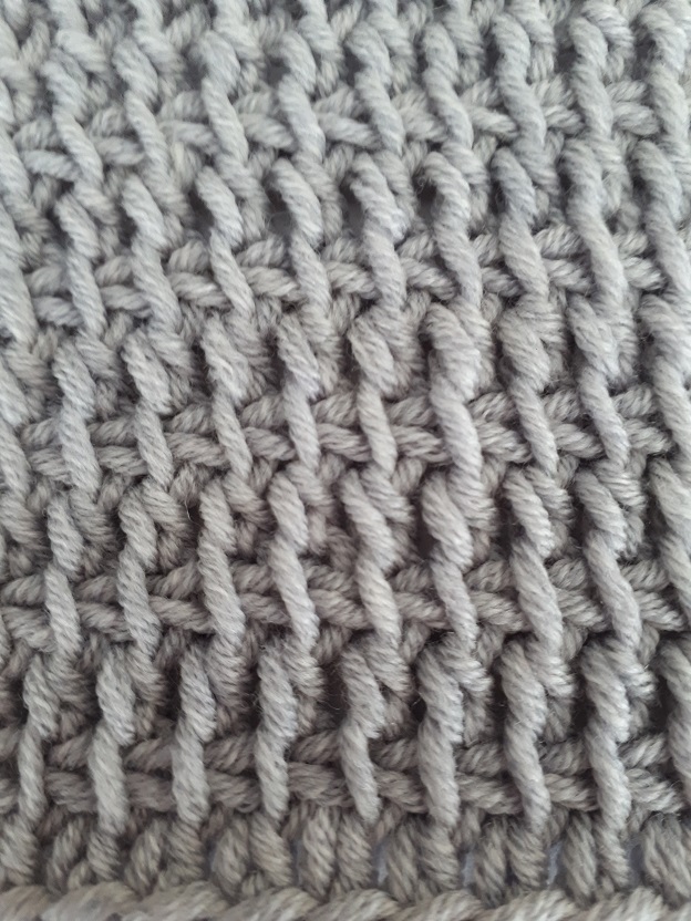 How to crochet double face knit stitch 