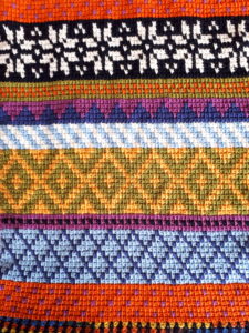 Tunisian Fair Isle scarf partie 1