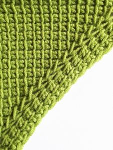 Increase with knit and simple stitches
