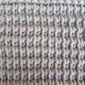 Extended Tunisian knit stitch