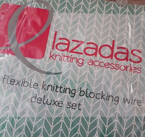Knitting wires and pins from Lazadas
