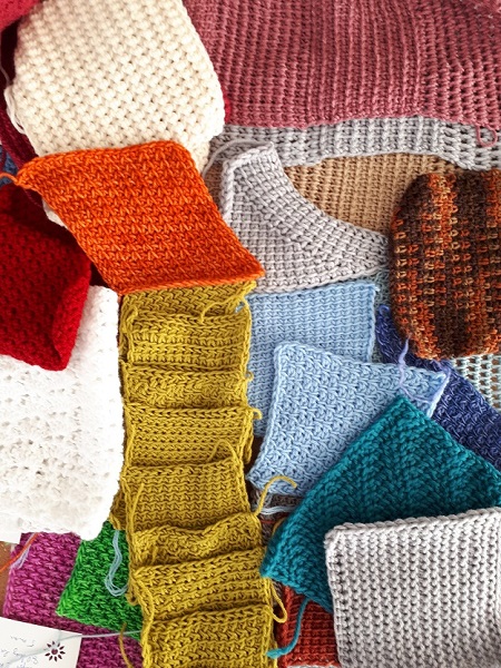 Make swatches to learn more about Tunisian crochet!